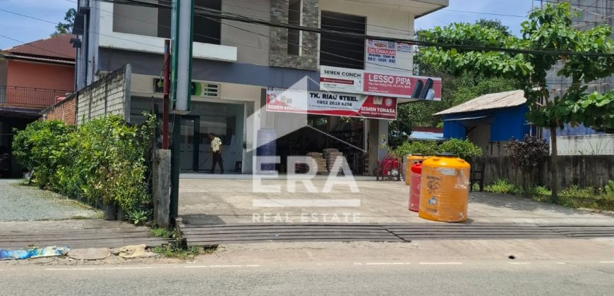 RUKO DIJUAL LOKASI BEBAS BANJIR, LETAK STRATEGIS PINGGIR JALAN RAYA BESAR, SAMARINDA
